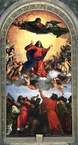 L'Assomption de la Vierge, Le Titien, 1516-1518, Santa Maria dei Frari, Venise.