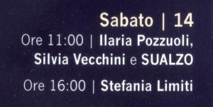 Programma di sabato 14 settembre 2013.