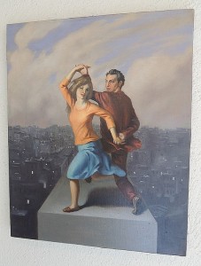 Stefano Di Stasio : "Dall'alto" - olio su tela - 2007 - 50 x 40 cm.