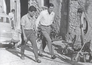 Marcello Mastroianni, attore  (1924-1996)  -  Spoleto, agosto 1961.