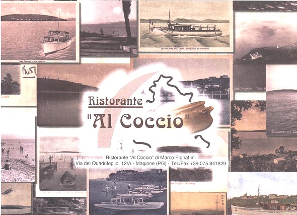 Nouvelle carte de visite du restaurant "Al Coccio".