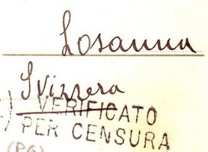 19 juillet 1915 - Visa de la censure.