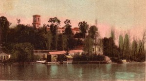 1931   -   Le lieu d'abordage au pied de la Villa Isabella Guglielmi à l'Isola Maggiore