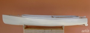 Modèle réduit du canot à moteur incriminé dans la tragédie du 9/09/2011  -  Cette maquette, au 1:6, a été réalisée par les maquettistes de Pontassieve. à l'occasion du centenaire de cette tragédie
