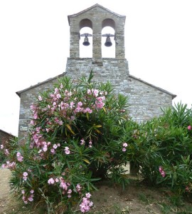 Au sommet de l'Isola Maggiore, l'église de saint Michel Archange - XIII° siècle.