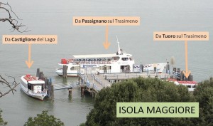 Sabato e domenica, dove prendere uno traghetto per Isola Maggiore.