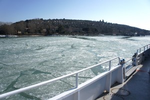 Retour à l'I²sola Maggiore à travers la glace grâce au "Grifone" - 16/02/2012, 12:15