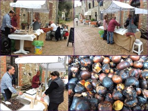 La mini-sagra proprio nella via Guglielmi