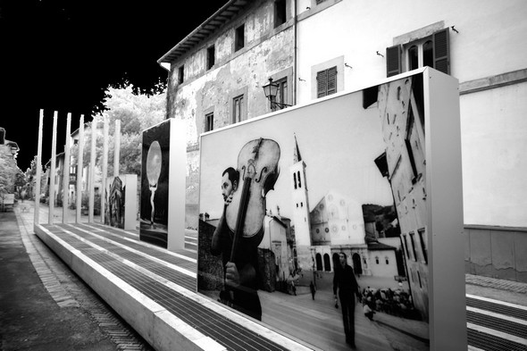 Depuis le 25/07/2014, à l'Isola Magiore, Via Guglielmi, exposition de six photos de Steve McCurry, tirées de son exposition "Sensational Umbria".   