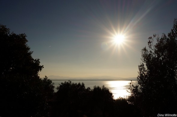 Coucher de soleil au lac Trasimène.