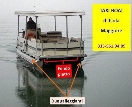 Taxi Boat de l'Isola Maggiore.Proprietario e pilota : Maurizio Bellaveglia.