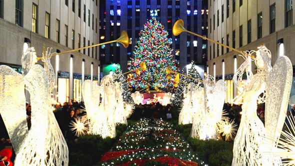 Les illuminations de Noël du Rockefeller Center à New-York.